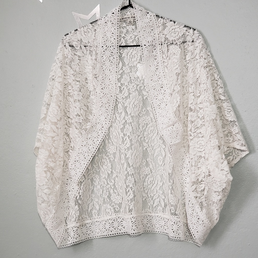Moral Fiber Cardigan Bone White Size Large